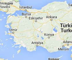 Turchia Mappa